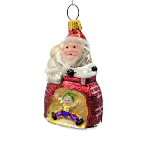 Christopher Radko Special Delivery Santa Claus Christmas Tree Ornament 93-091-0 - Picture 1 of 7